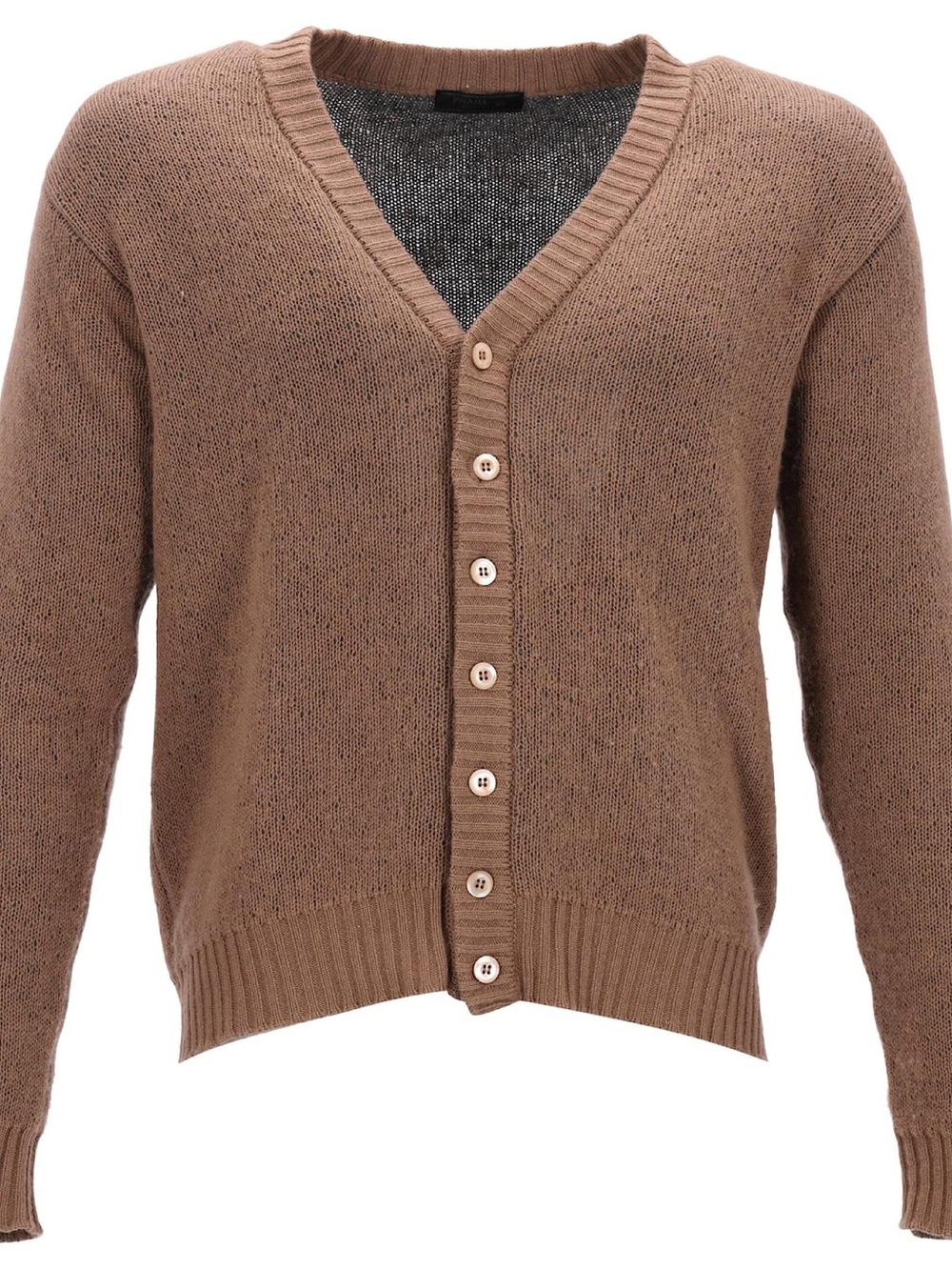 Prada Men Camel Color Cashmere Sweater Cardigan Size 48